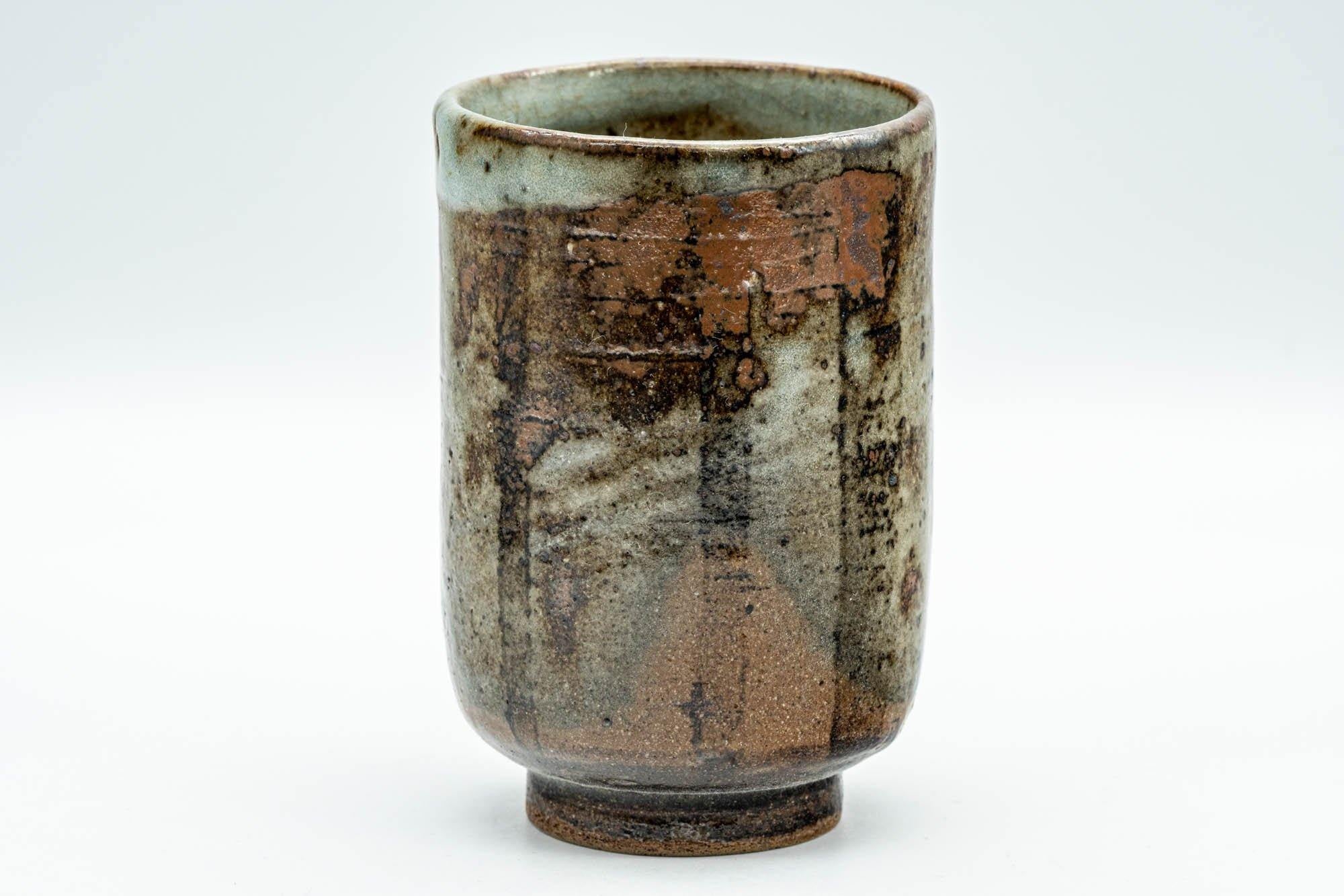 Japanese Teacup - Brown and Grey Patterned Yunomi - 190ml
