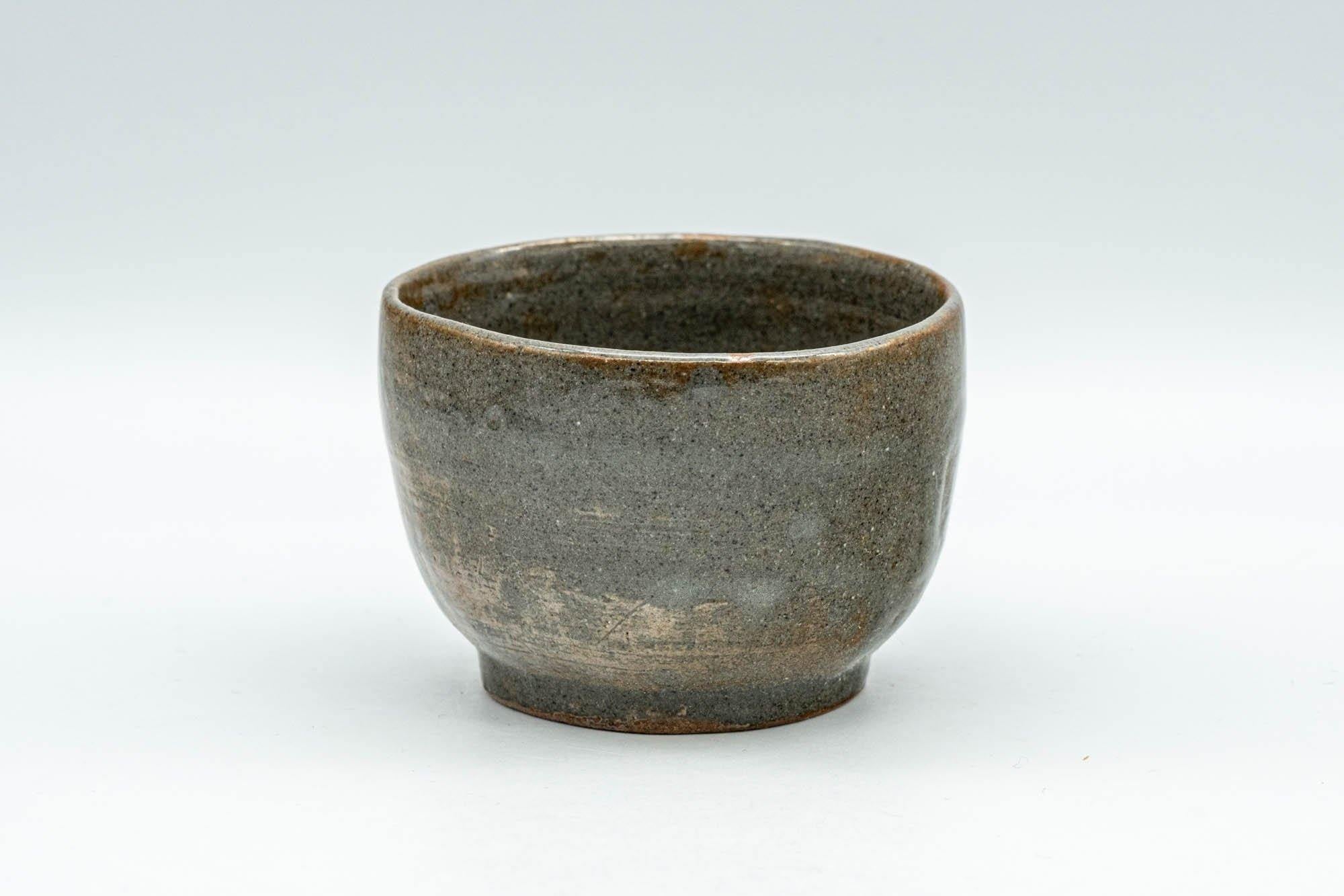 Japanese Teacup - Olive Green Grey Wabi-Sabi Yunomi - 75ml