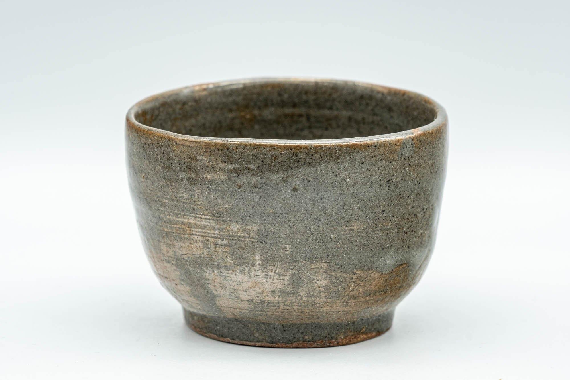 Japanese Teacup - Olive Green Grey Wabi-Sabi Yunomi - 75ml