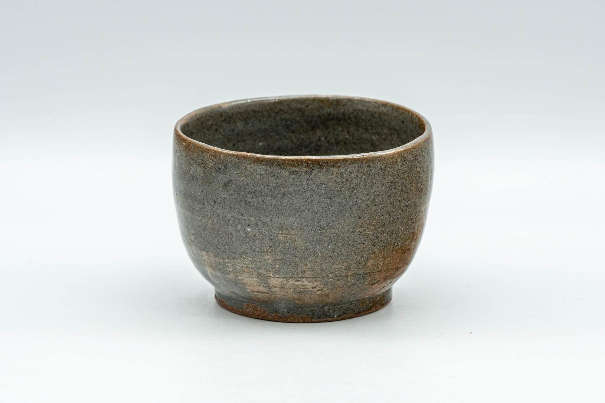 Japanese Teacup - Olive Green Grey Wabi-Sabi Yunomi - 75ml