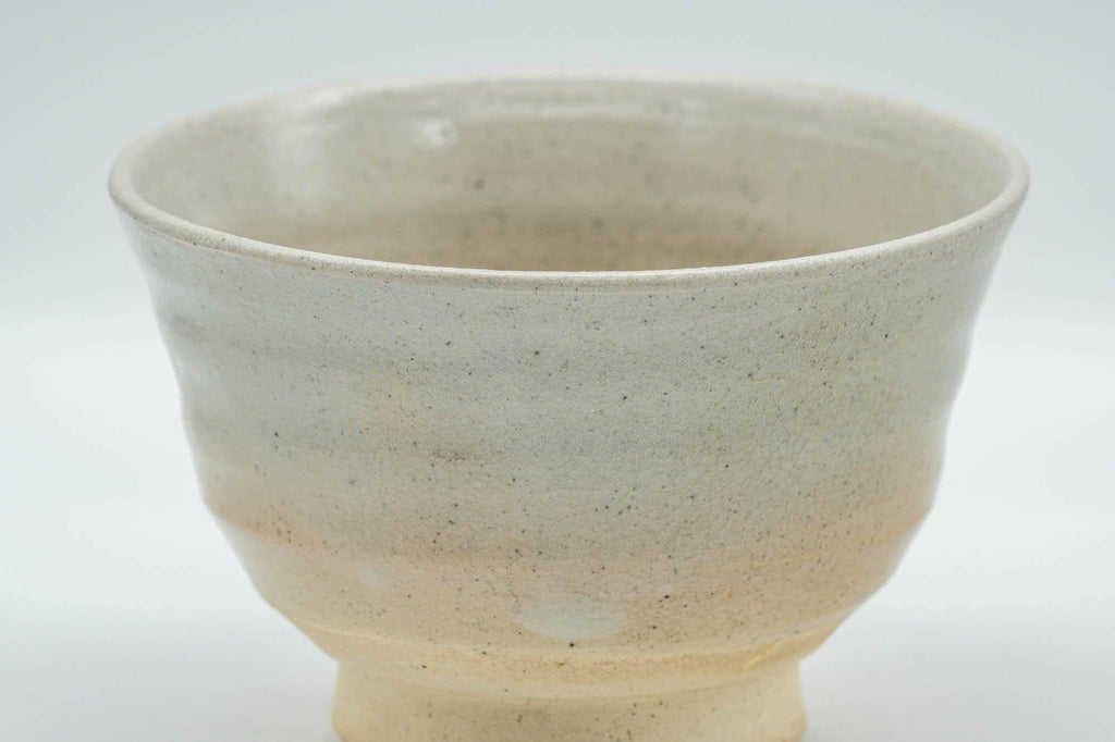 Japanese Teacup - Wide Beige Hagi-yaki Yunomi - 140ml