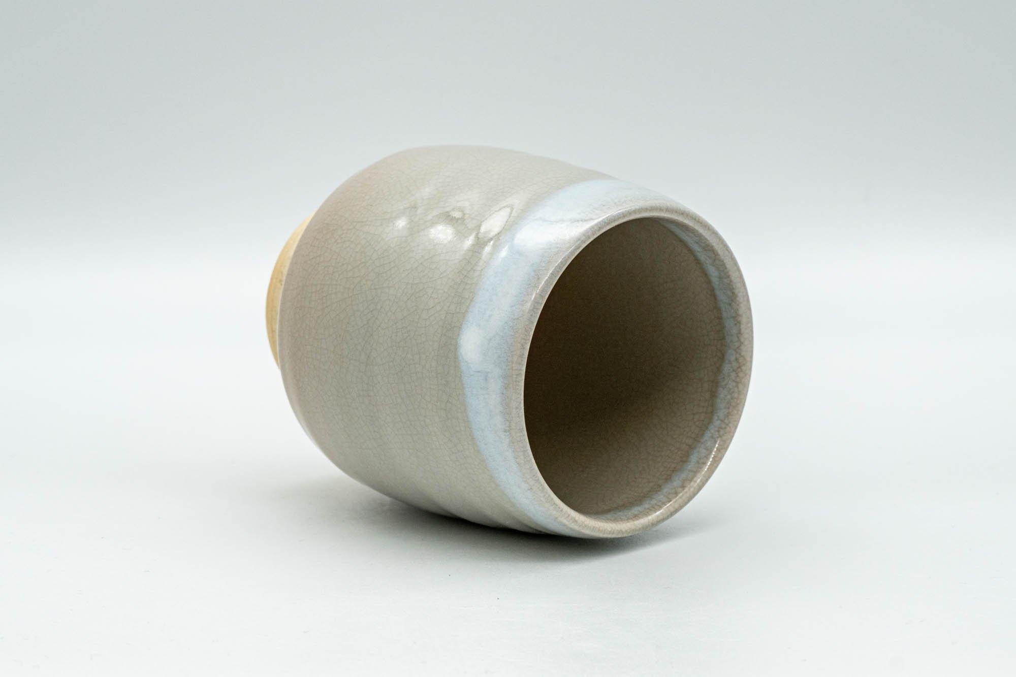 Japanese Teacup - Beige and White Glazed Hagi-yaki Yunomi - 180ml