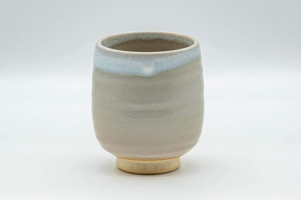 Japanese Teacup - Beige and White Glazed Hagi-yaki Yunomi - 180ml