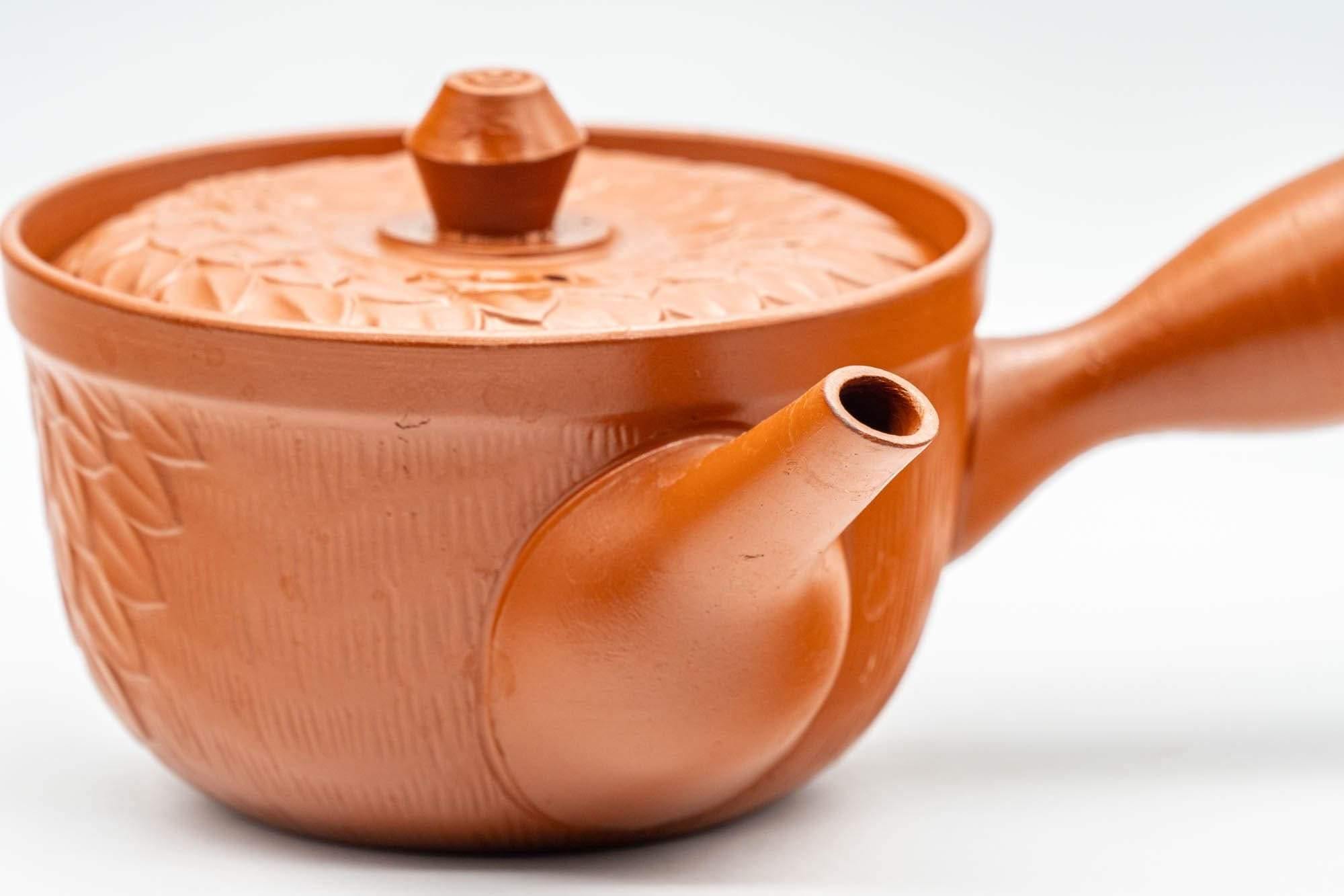 Japanese Kyusu - Floral Patterned Tokoname-yaki Teapot - 240ml
