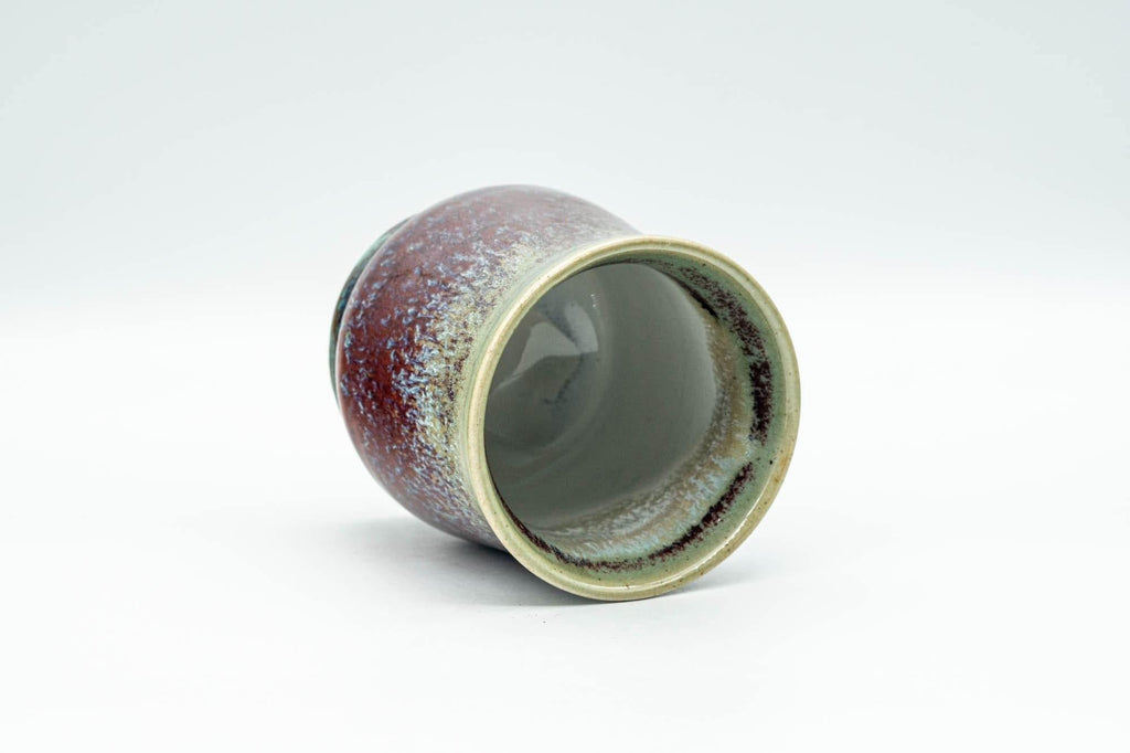 Japanese Teacup - Green and Purple Glaze Yunomi - 180ml