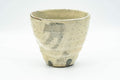 Japanese Teacup - Beige Cream Textured Wabi-Sabi Yunomi - 280ml