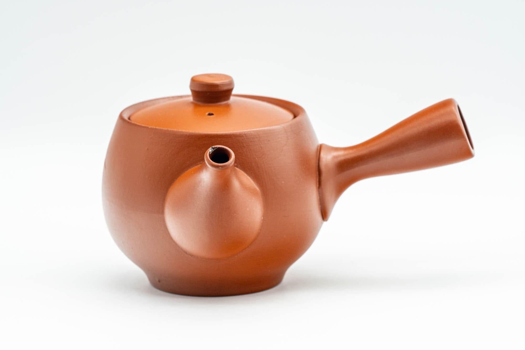 Japanese Kyusu - Bamboo Engraved Tokoname-yaki Debeso Teapot - 180ml