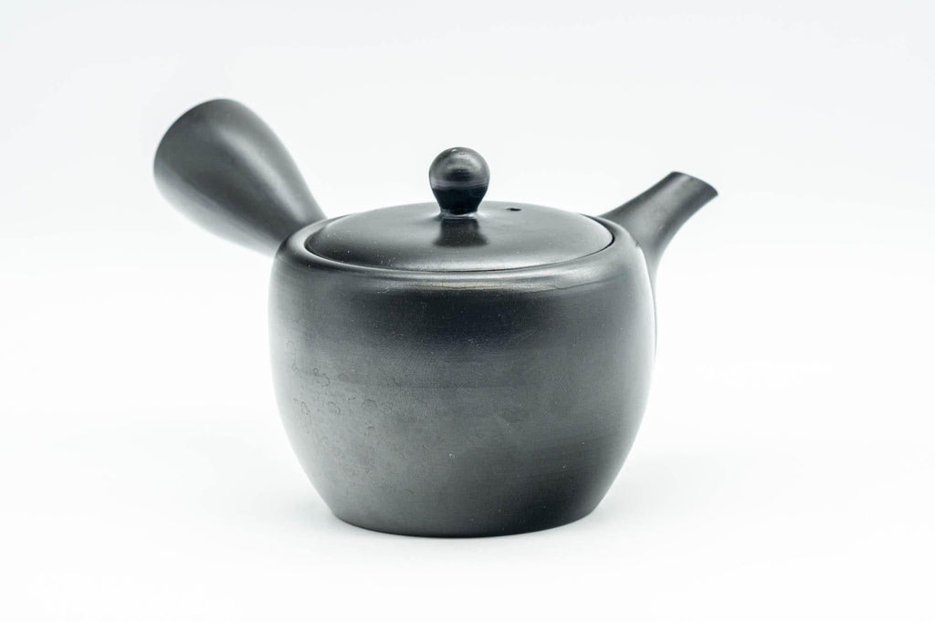 Japanese Kyusu - Black Kurodei Tokoname-yaki Teapot - 170ml