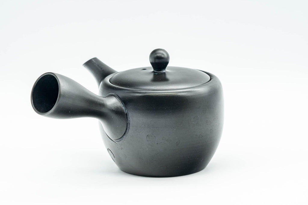 Japanese Kyusu - Black Kurodei Tokoname-yaki Teapot - 170ml
