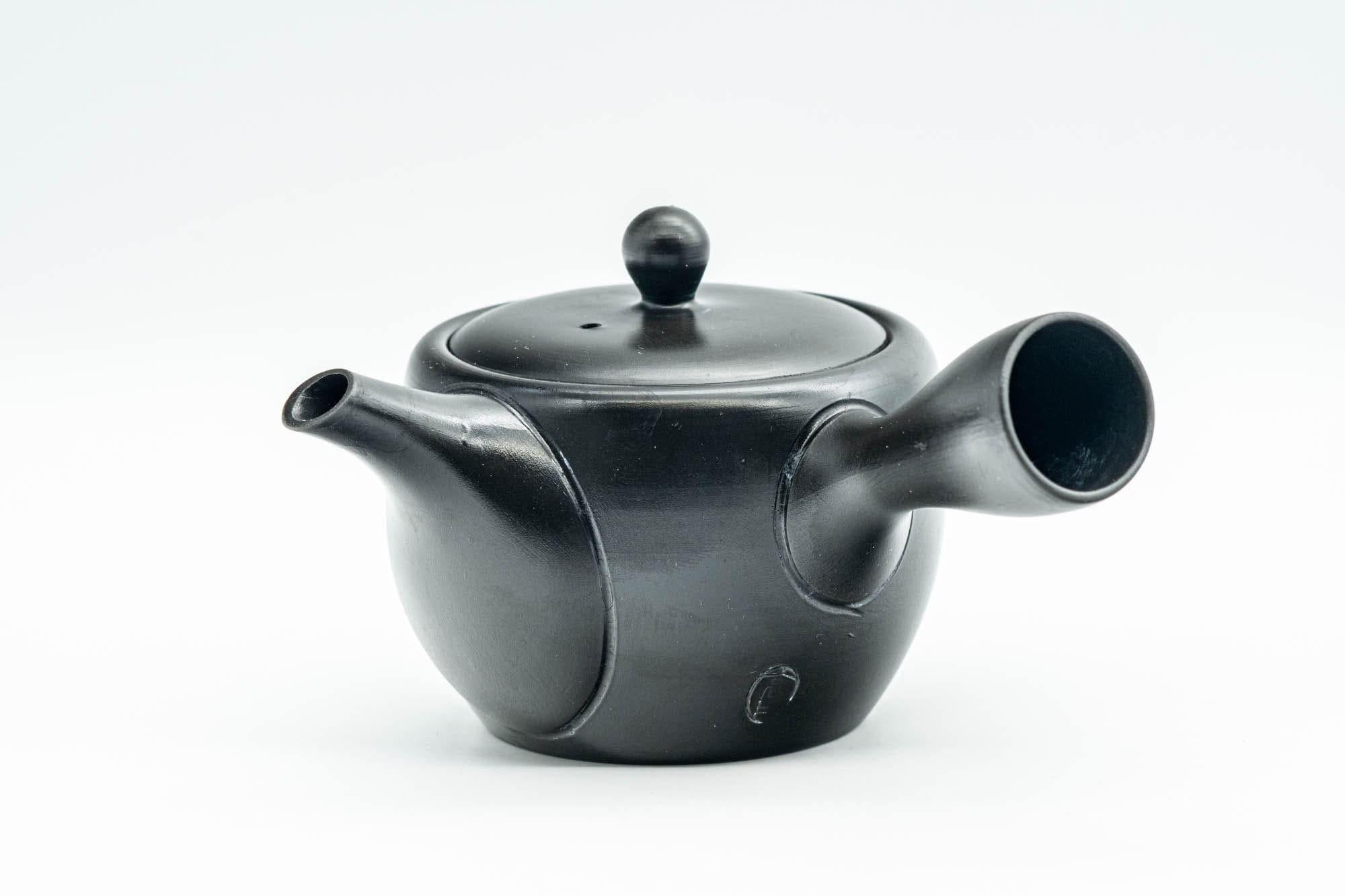 Japanese Kyusu - Black Kurodei Tokoname-yaki Teapot - 170ml