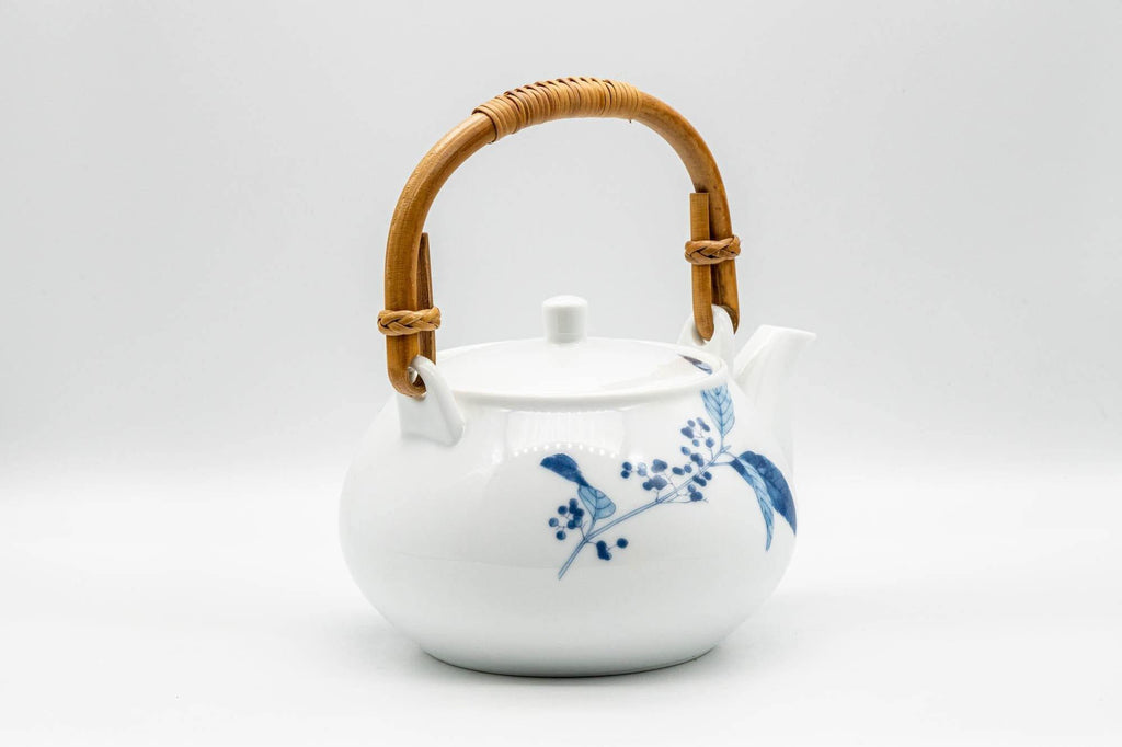 Japanese Dobin - Floral Arita-yaki Porcelain Debeso Teapot - 700ml