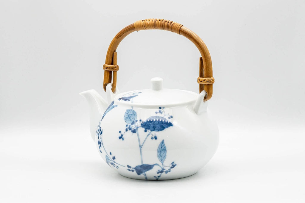 Japanese Dobin - Floral Arita-yaki Porcelain Debeso Teapot - 700ml