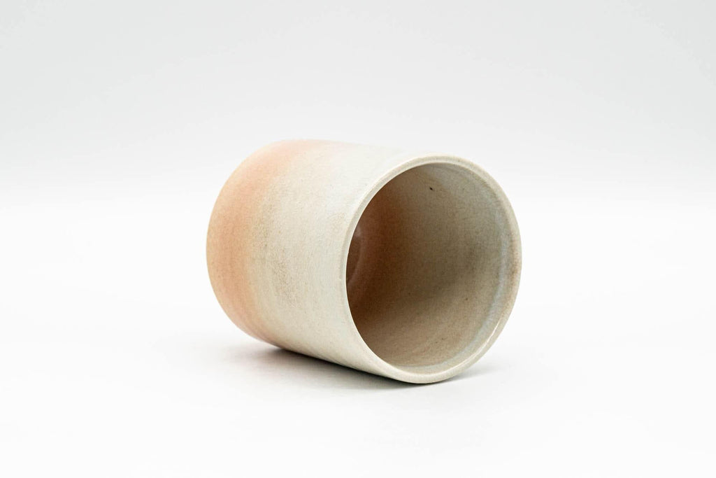 Japanese Teacup - Beige White Drip-Glazed Hagi-yaki Yunomi - 150ml