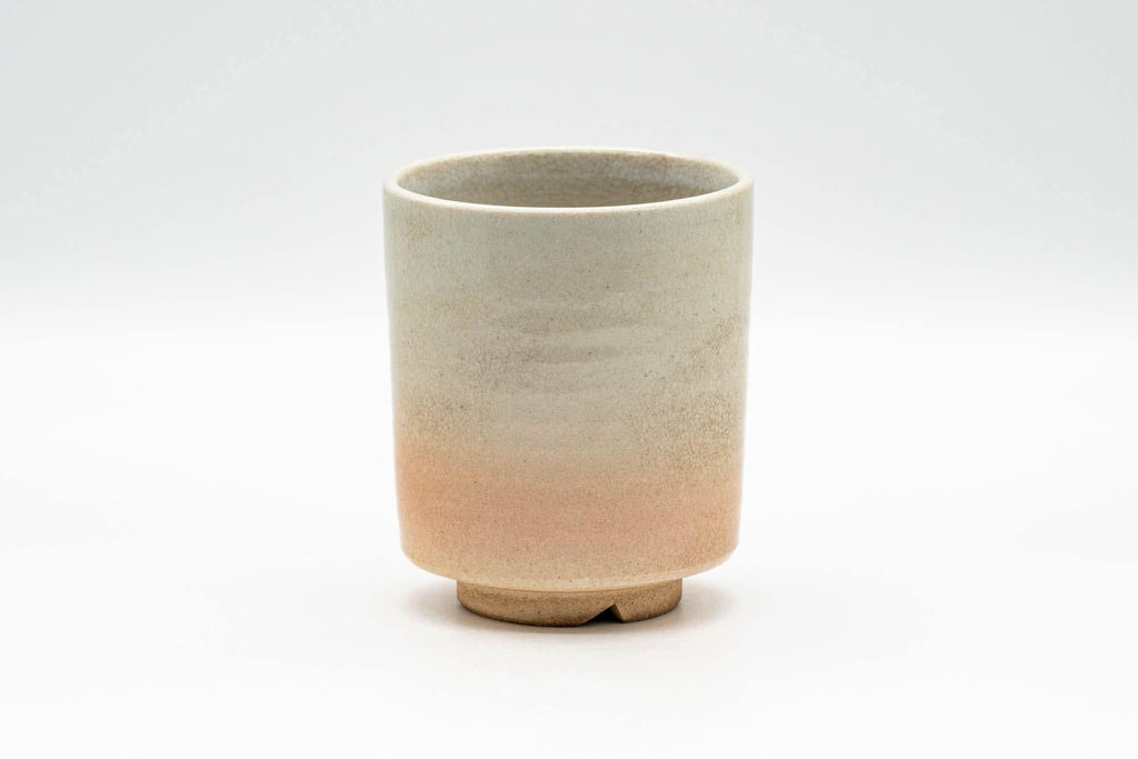 Japanese Teacup - Beige White Drip-Glazed Hagi-yaki Yunomi - 150ml