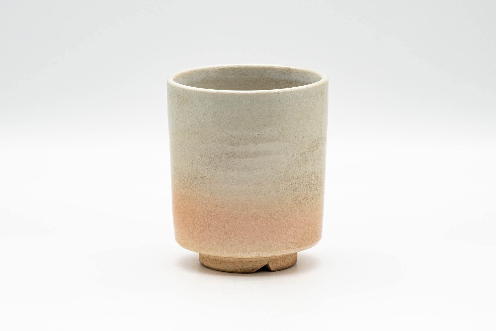Japanese Teacup - Beige White Drip-Glazed Hagi-yaki Yunomi - 150ml
