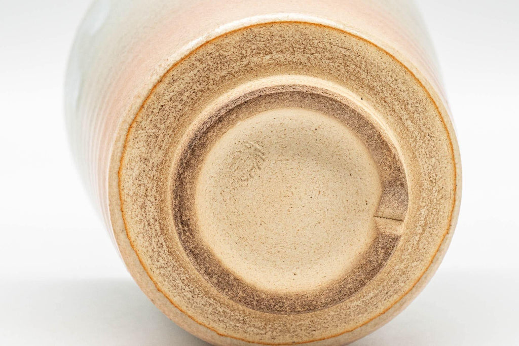 Japanese Teacup - Beige White Drip-Glazed Hagi-yaki Yunomi - 150ml