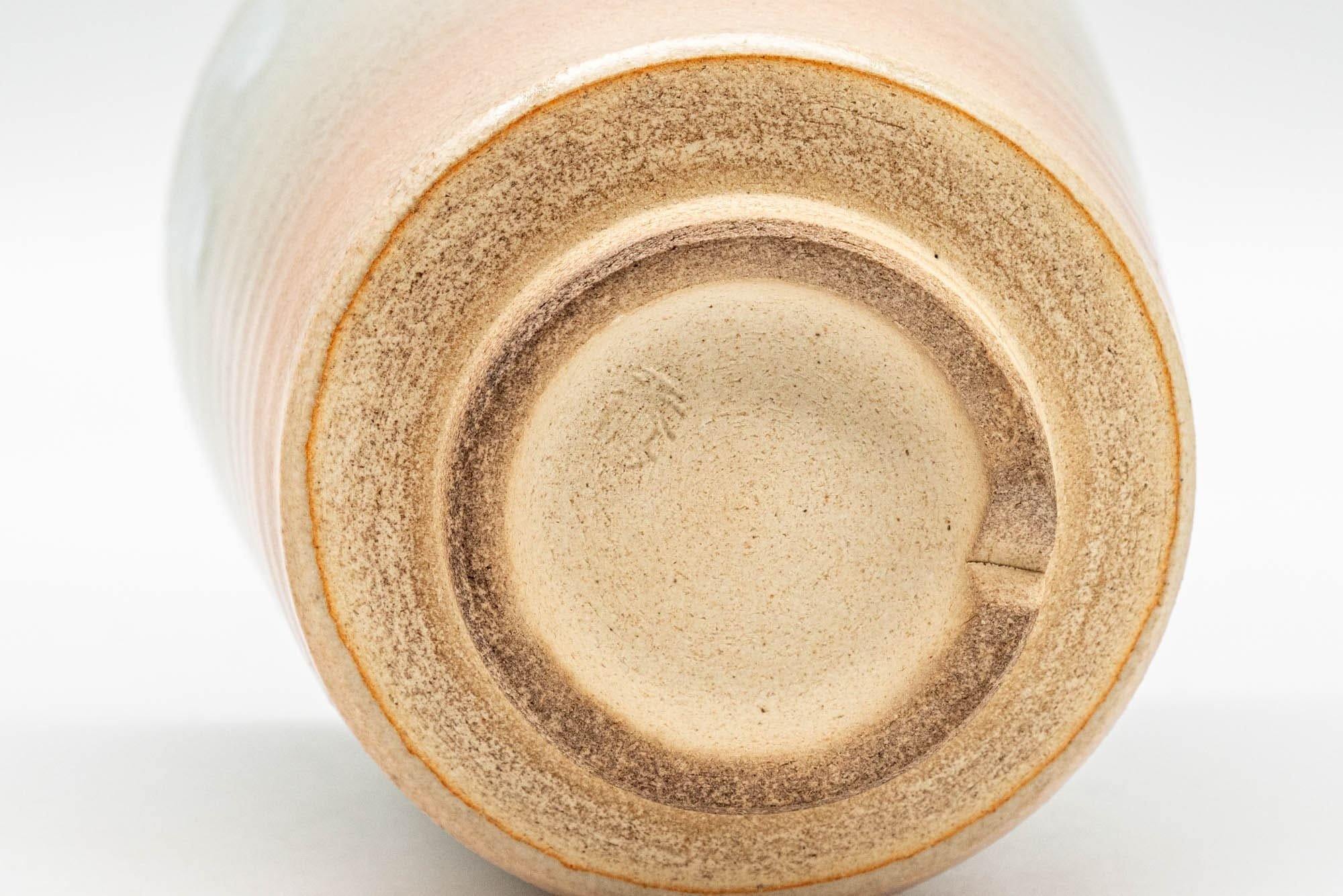 Japanese Teacup - Beige White Drip-Glazed Hagi-yaki Yunomi - 150ml
