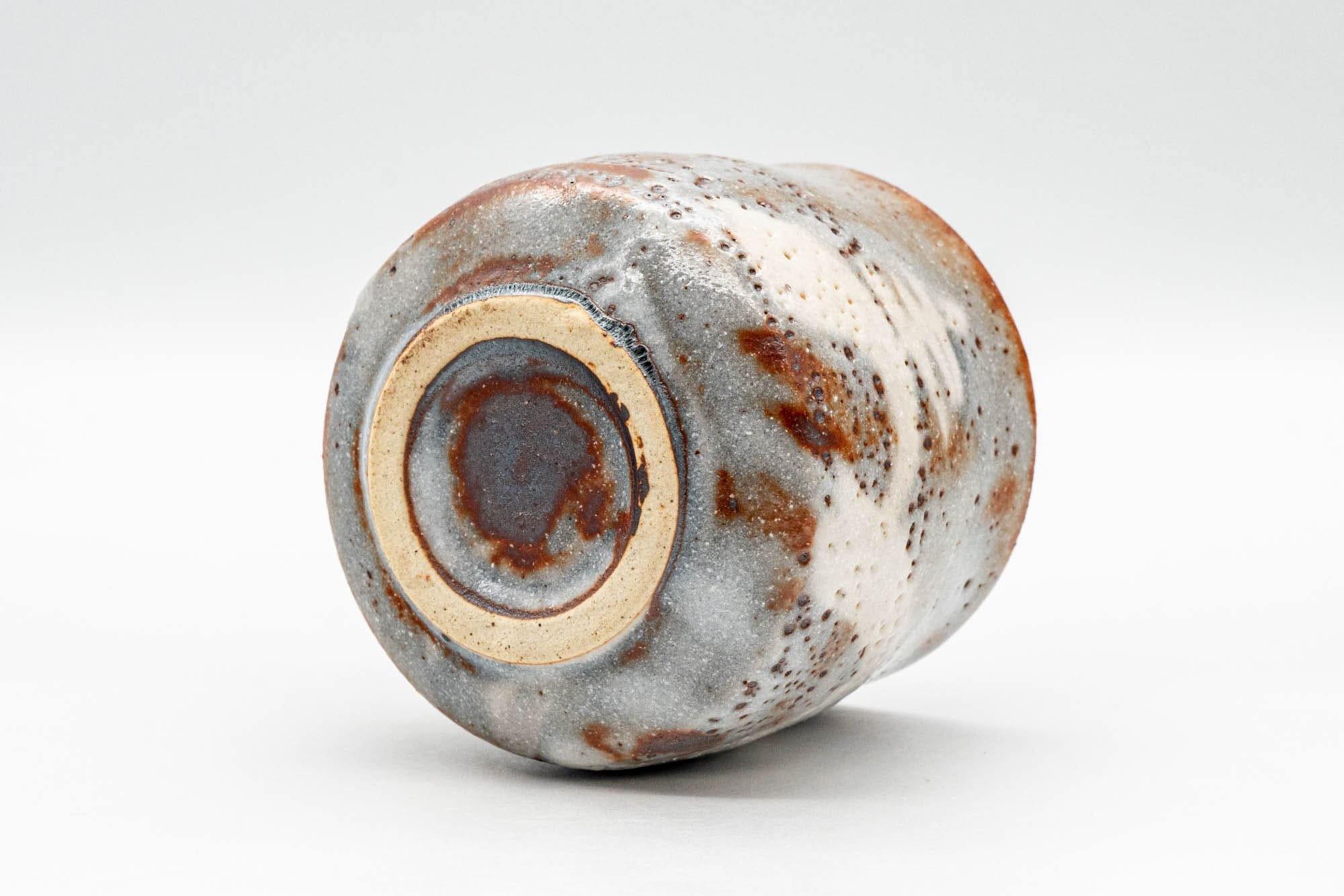 Japanese Teacup - Blue White Shino Glazed Yunomi - 160ml
