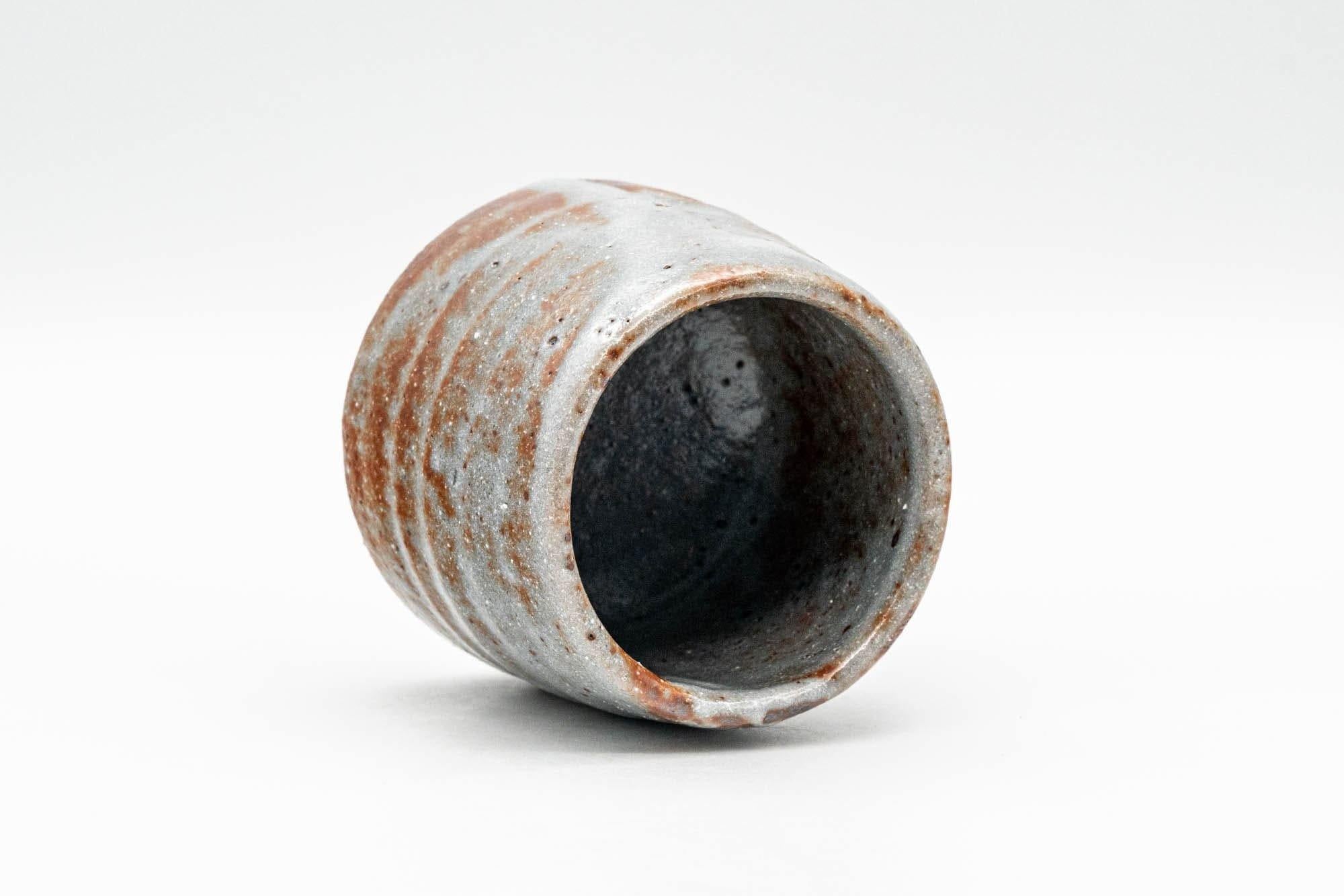 Japanese Teacup - Blue Orange Shino Glazed Yunomi - 100ml