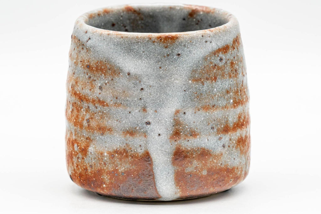 Japanese Teacup - Blue Orange Shino Glazed Yunomi - 100ml