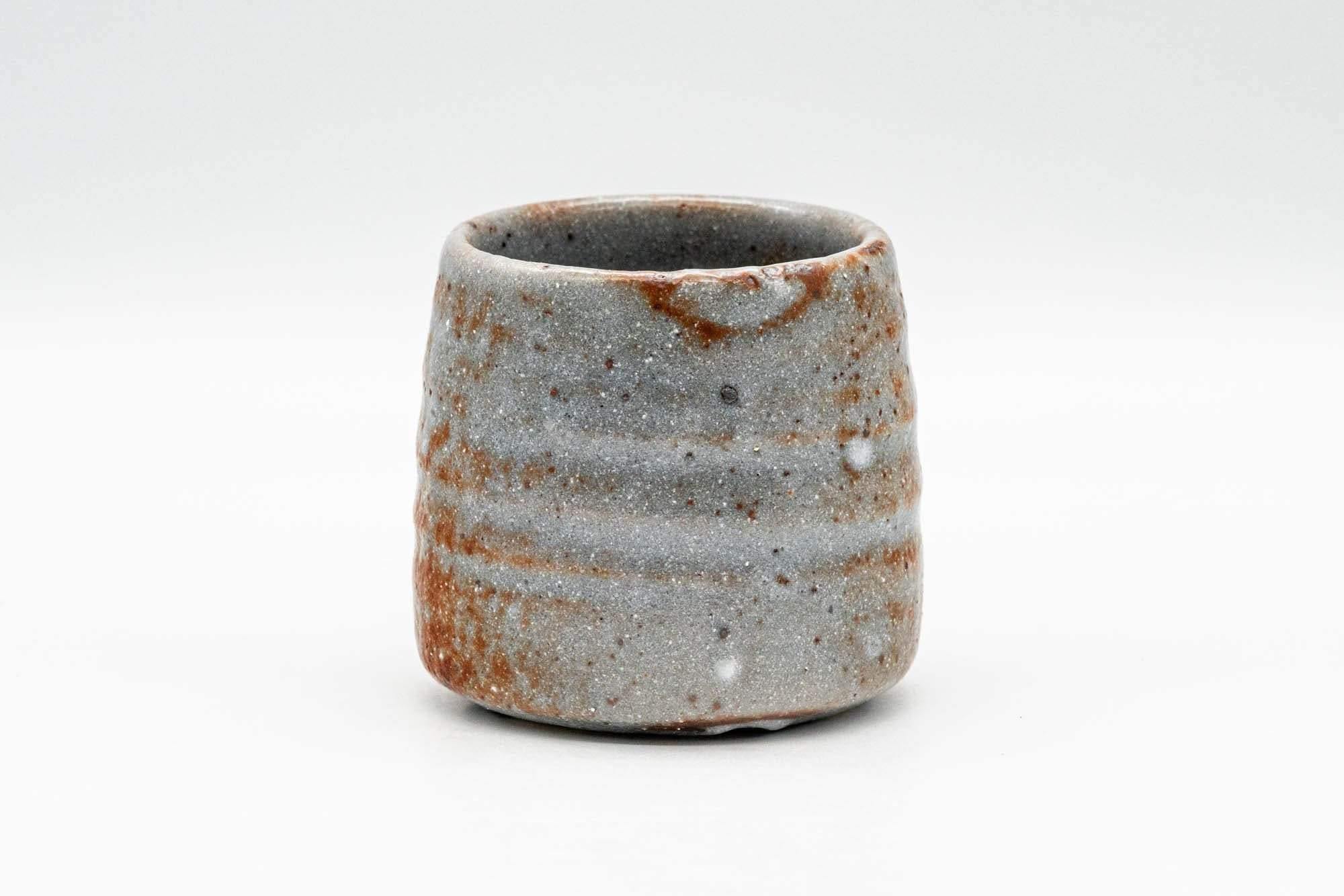 Japanese Teacup - Blue Orange Shino Glazed Yunomi - 100ml