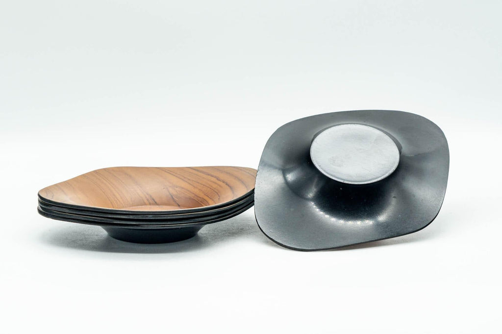 Japanese Chataku - Set of 5 Diamond-Shaped Plastic Tea Saucers