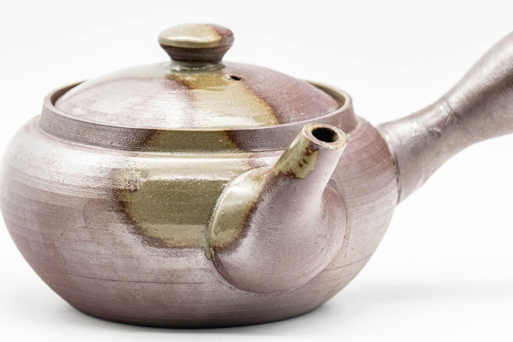 Japanese Kyusu - Ash Glazed Banko-yaki Teapot - 240ml