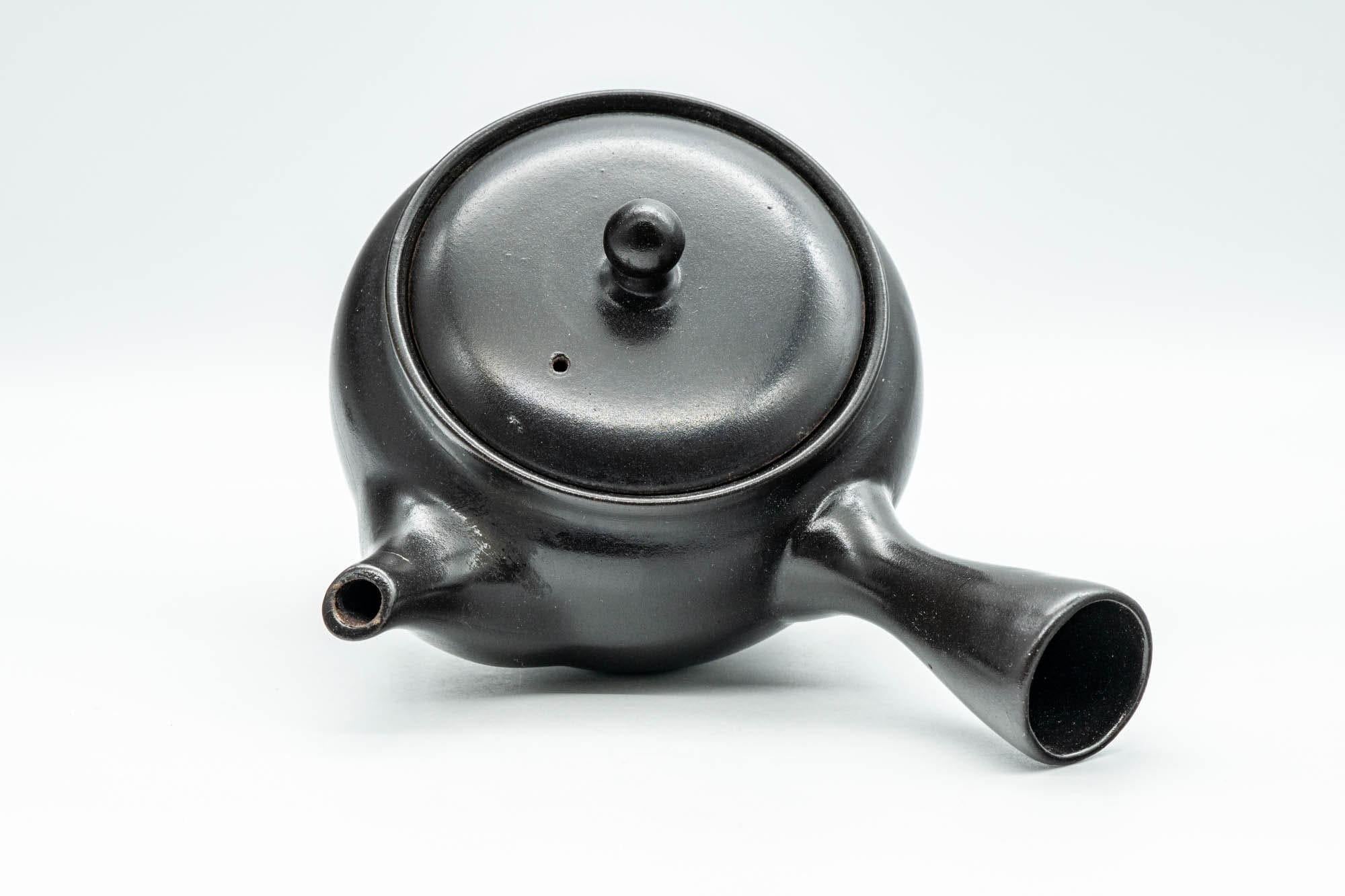 Japanese Kyusu - Black Kurodei Tokoname-yaki Basket Strainer Teapot - 330ml
