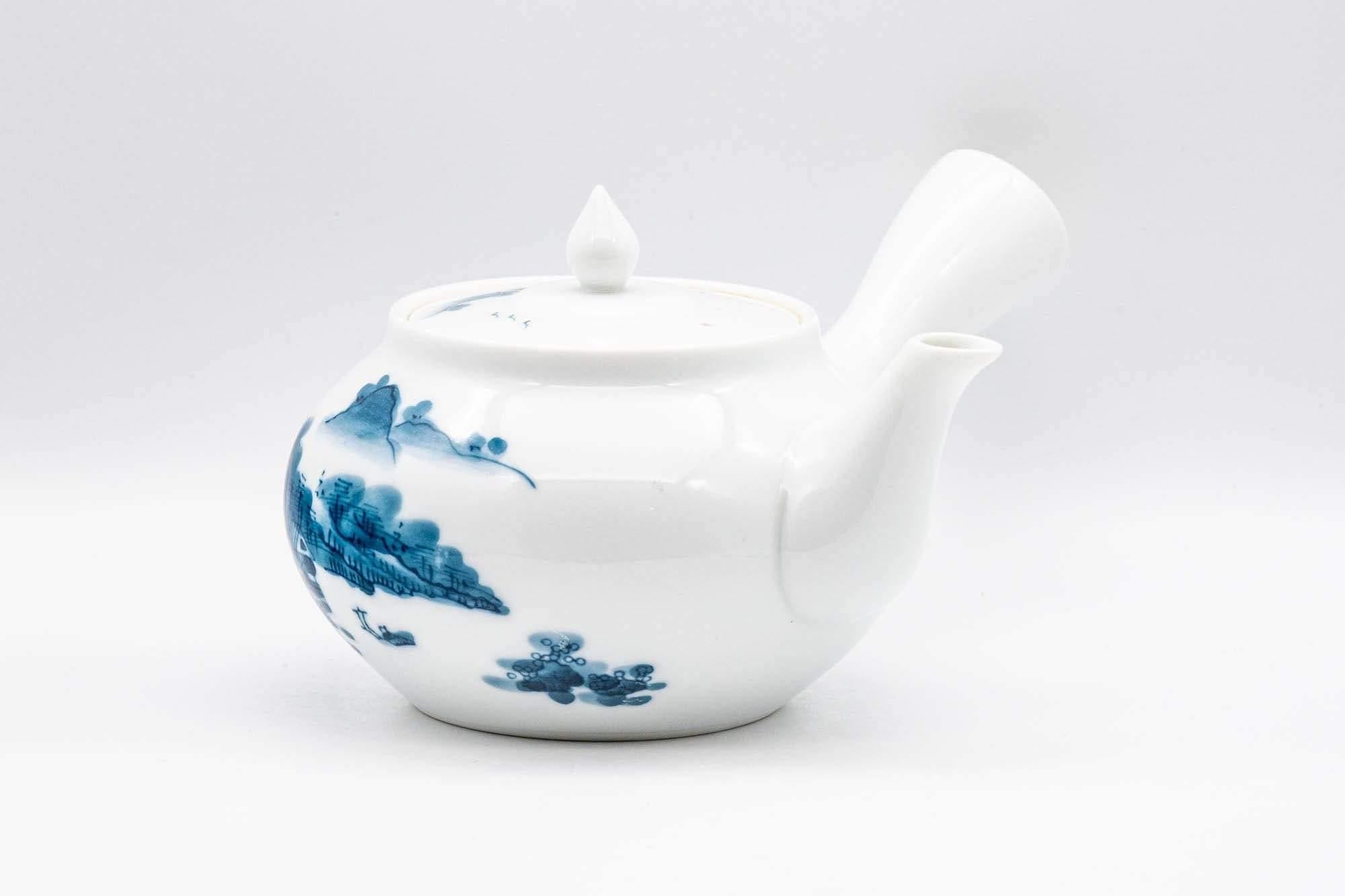Japanese Tea Set - 畑萬陶苑 Hataman Toen - Arita-yaki Porcelain Debeso Kyusu with 2 Yunomi Teacups