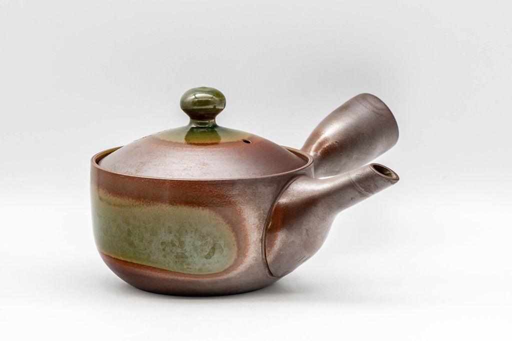 Japanese Kyusu - 昇龍窯 Shoryu Kiln Green Glazed Banko-yaki Teapot - 230ml