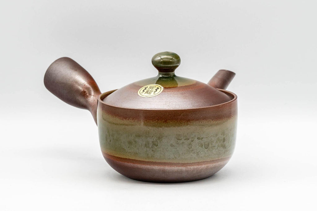 Japanese Kyusu - 昇龍窯 Shoryu Kiln Green Glazed Banko-yaki Teapot - 230ml