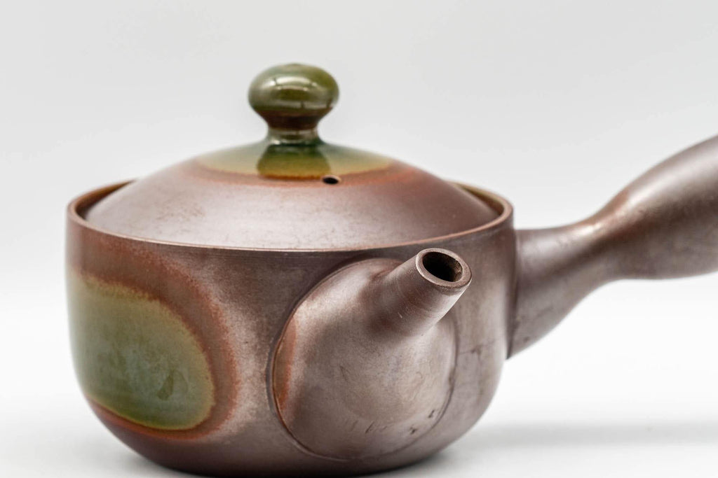 Japanese Kyusu - 昇龍窯 Shoryu Kiln Green Glazed Banko-yaki Teapot - 230ml