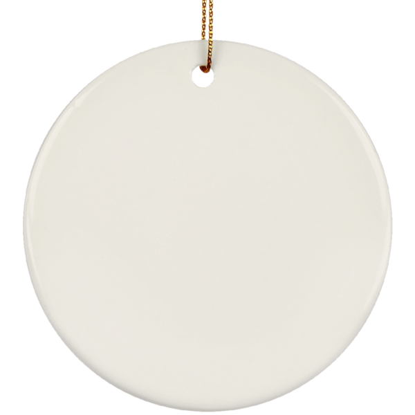 Case of 3" Round Personalized Ceramic Ornament w/Gift Box (Qty 12 or 35 or 70)