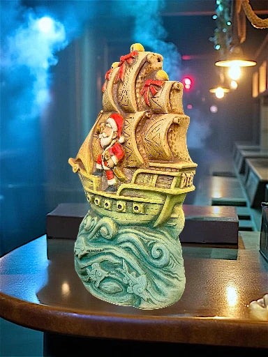 Morgan's Cove Holly Jolly Roger Tiki Mug