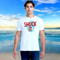 Tiki Docks - Shuck It, Unisex Tee Shirt in White