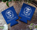 Initial Monogram Neoprene Wedding Can Coolers, # 1816