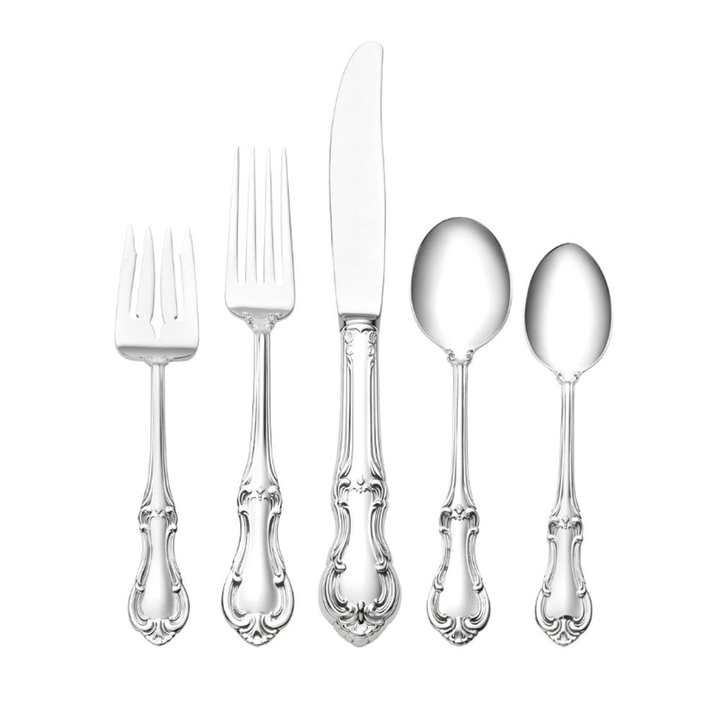 JOAN OF ARC STERLING SILVER FLATWARE - 5 PIECE PLACE SETTING
