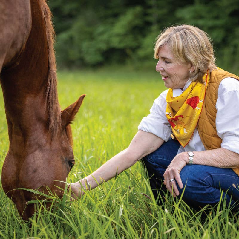 Jenni Earle “Buck Up Buckaroo” Silk Scarf | 100% Luxury Silk
