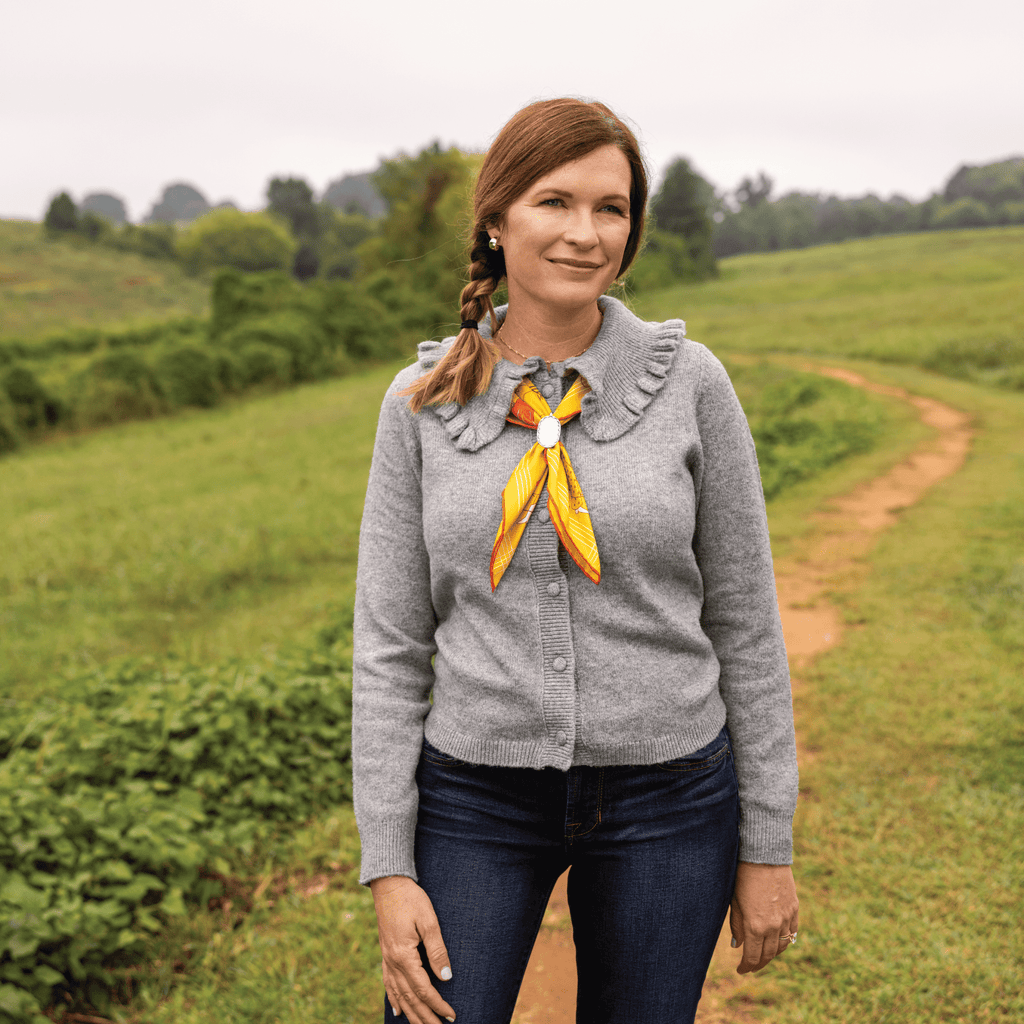 Jenni Earle “Buck Up Buckaroo” Silk Scarf | 100% Luxury Silk
