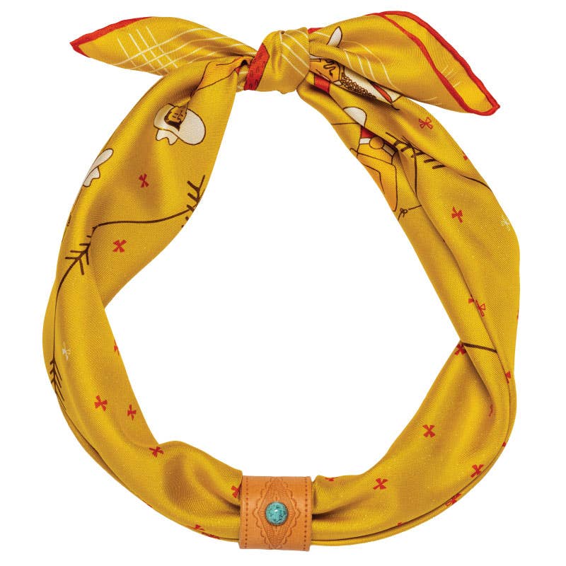 Jenni Earle “Buck Up Buckaroo” Silk Scarf | 100% Luxury Silk