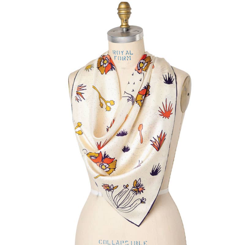Jenni Earle “I Am Free” Silk Scarf | 100% Luxury Silk | Large