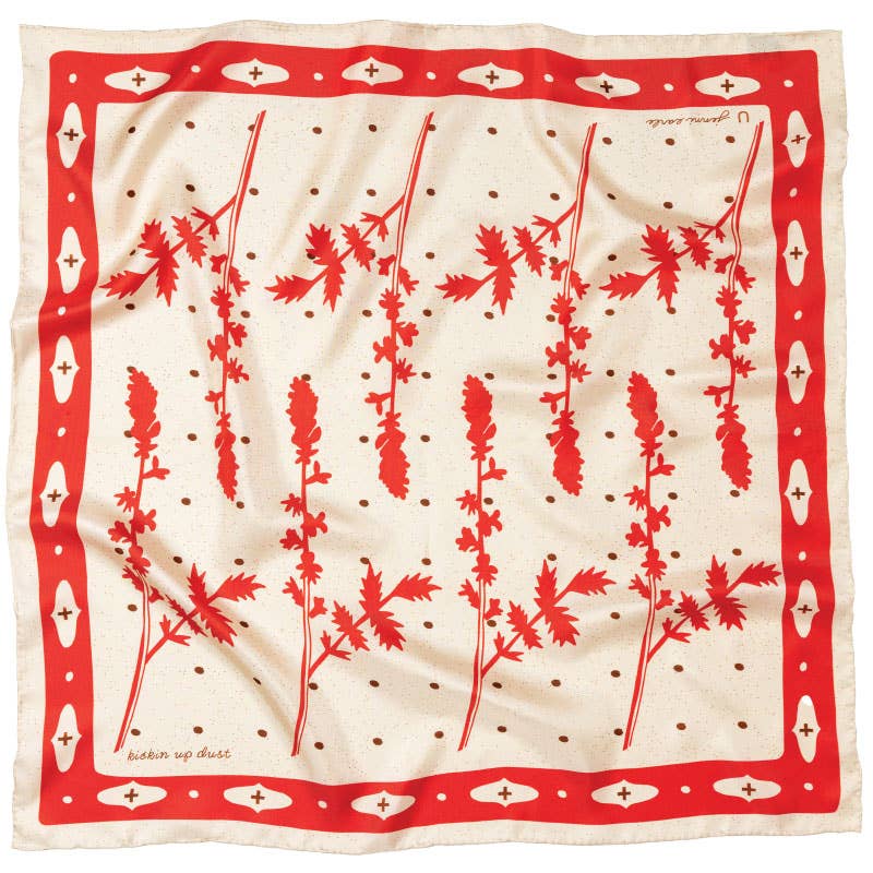Jenni Earle “Kickin’ Up Dust” Silk Scarf | 100% Luxury Silk