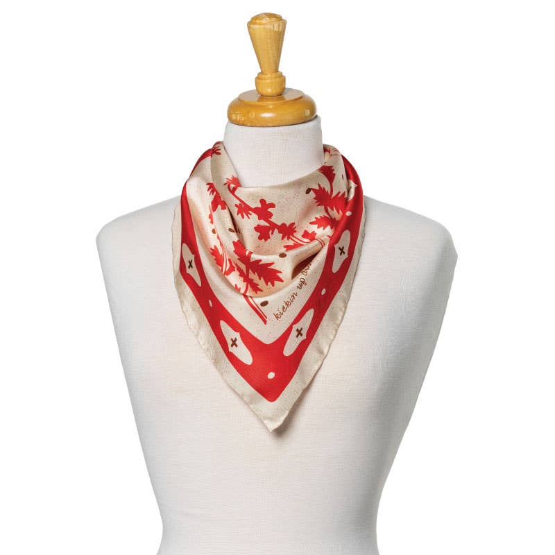 Jenni Earle “Kickin’ Up Dust” Silk Scarf | 100% Luxury Silk