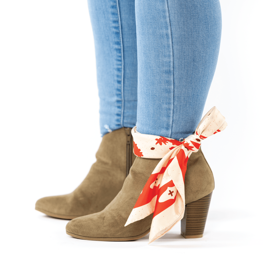 Jenni Earle “Kickin’ Up Dust” Silk Scarf | 100% Luxury Silk