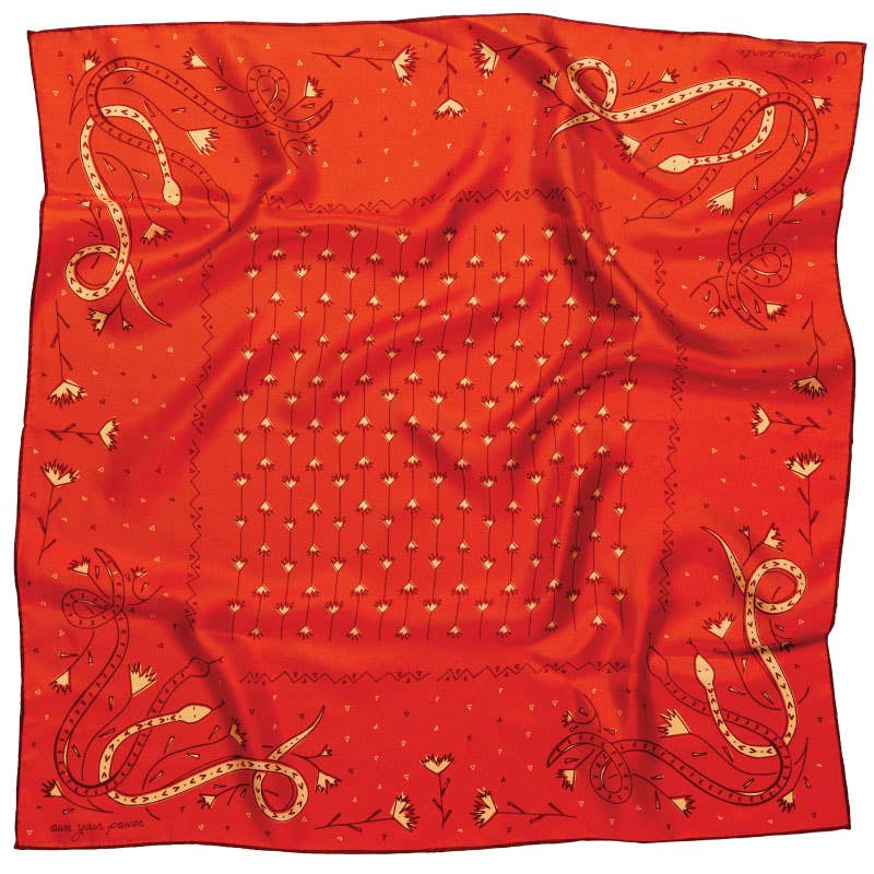 Jenni Earle “Own Your Power” Silk Scarf | 100% Luxury Silk
