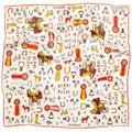 Jenni Earle Word Jumble Silk Scarf | 100% Luxury Silk | Medium