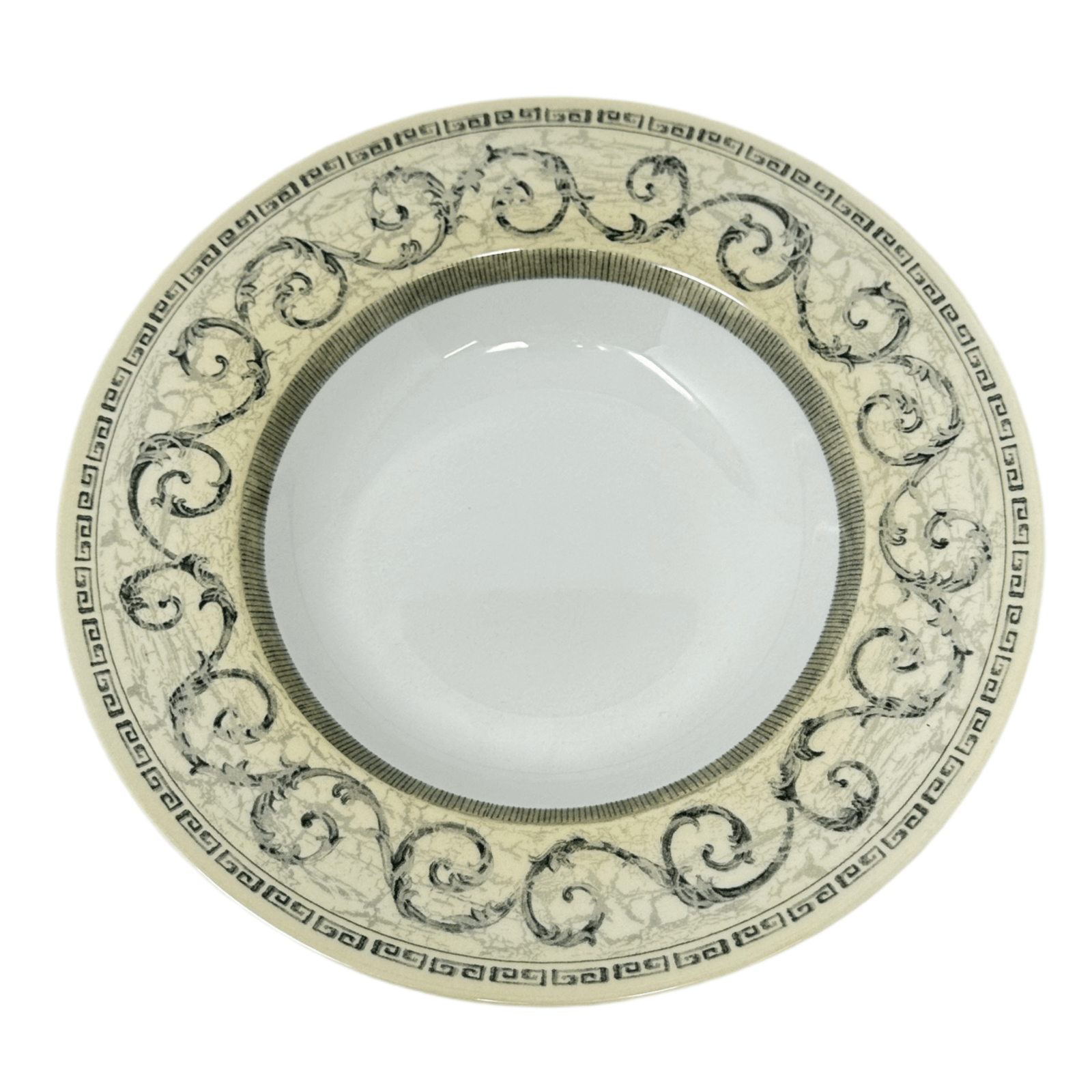 Johnson Brothers Acanthus Cream Rim Soup Bowl