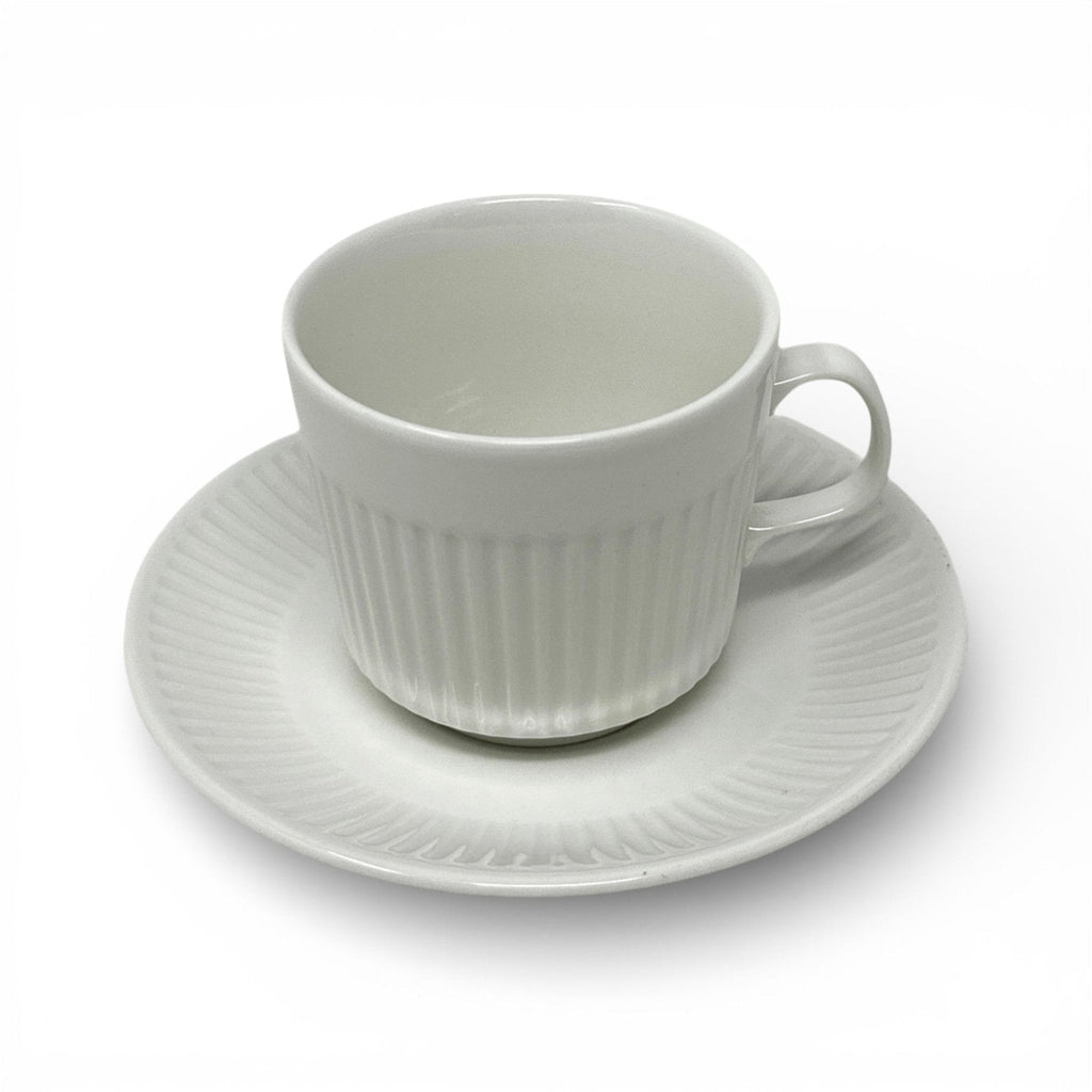 Johnson Brothers Athena White Cup & Saucer - Set of 4