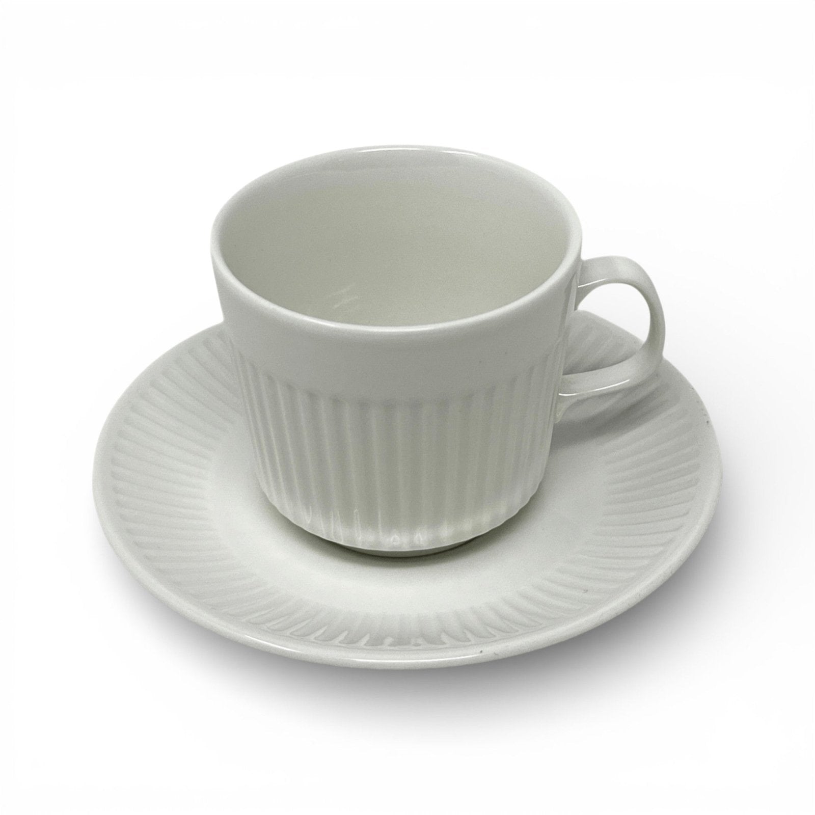 Johnson Brothers Athena White Cup & Saucer - Set of 4