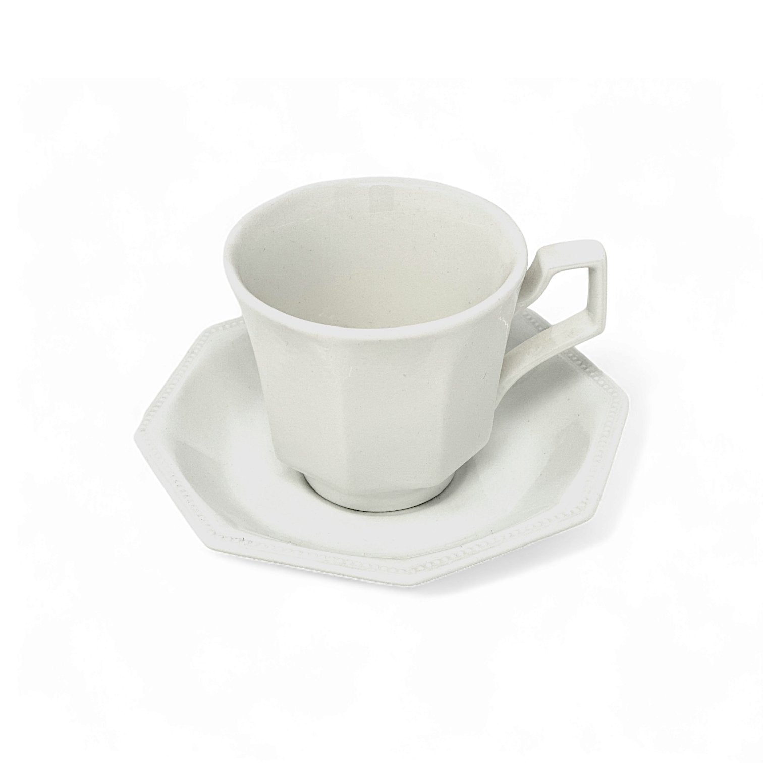 JOHNSON BROTHERS HERITAGE WHITE CUP & SAUCER SET